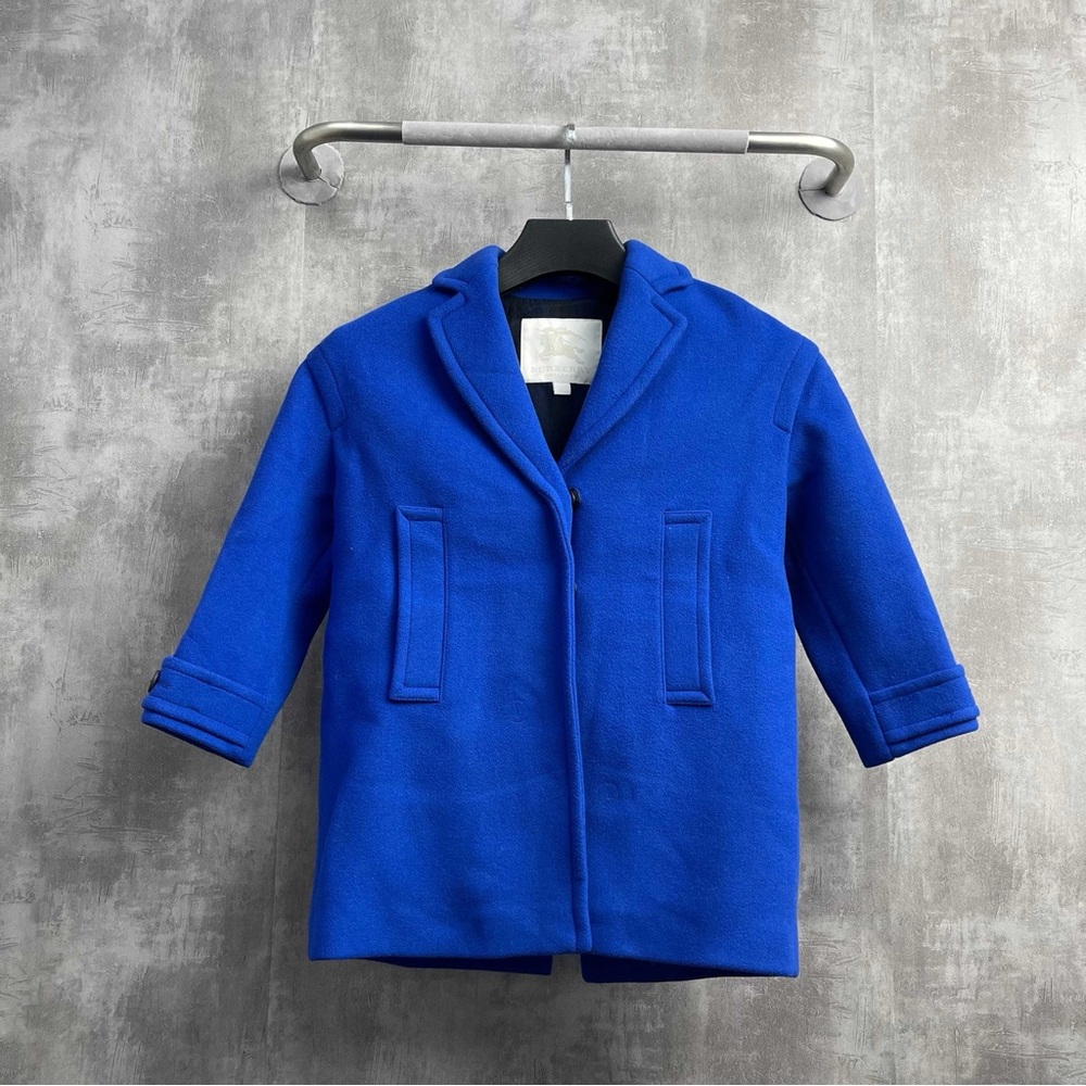❌sold❌Authentic Burberry Kids Royal Blue Pea Coat